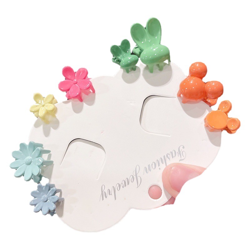 Pinza de pelo para niños horquilla accesorios para el cabello al por mayor conejo nuevo clip de mariposa clip de pelo de espalda femenina clip de pelo de tamaño pequeño