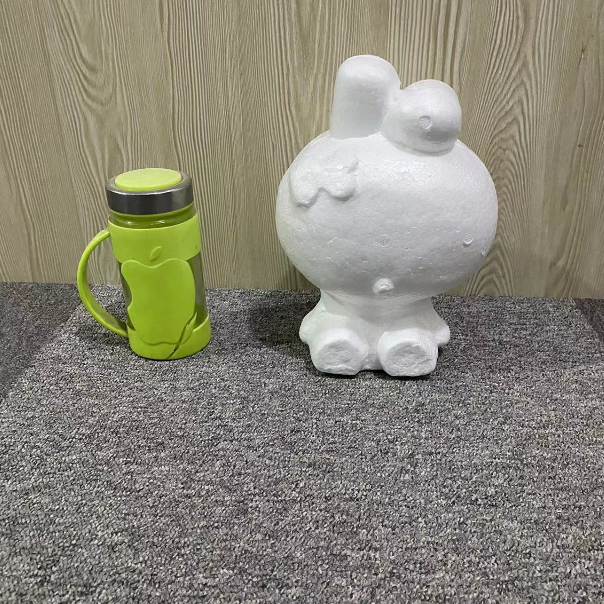 Oso de espuma directo de fábrica blanco DIY material de arreglo floral hecho a mano Día de San Valentín Rosa oso con juguete