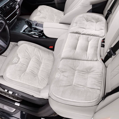 Seat cushion, seat cover – cushion - audi-flannel-cushion-creamy-white-3-piece-set-for-the-whole-car