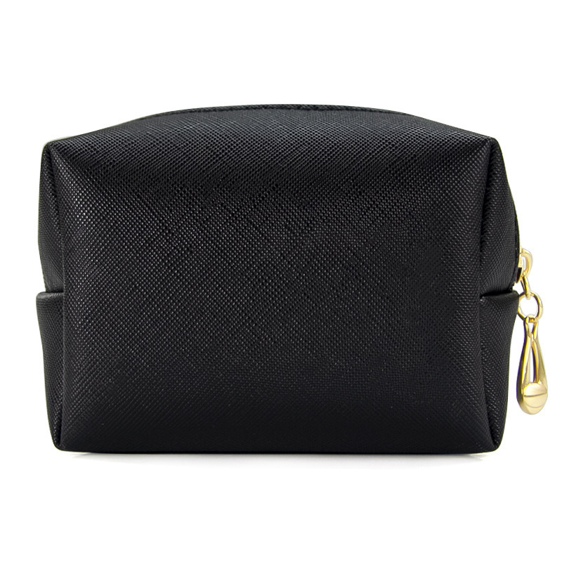 Bolsa de almacenamiento negro cuero pu caballo loco estriado impermeable a prueba de suciedad bolsa de maquillaje bolsa de lavado bolsa de viaje de negocios para hombres bolsa de negocios image 17