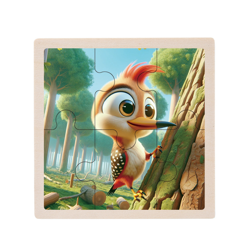 Rompecabezas de madera de los niños dinosaurio animal océano bebé iluminación cognitiva rompecabezas juego educación temprana juguetes educativos