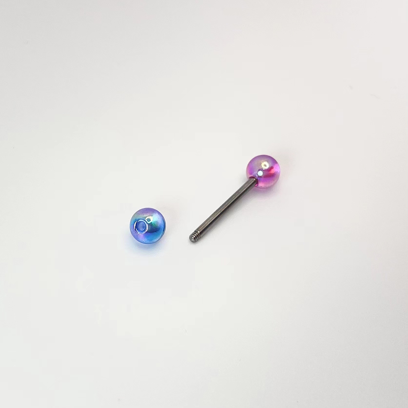 Labret piercing jewelry detail image