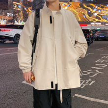 夹克男2025春季新款超火ins休闲男士韩版修身潮流工装户外立领