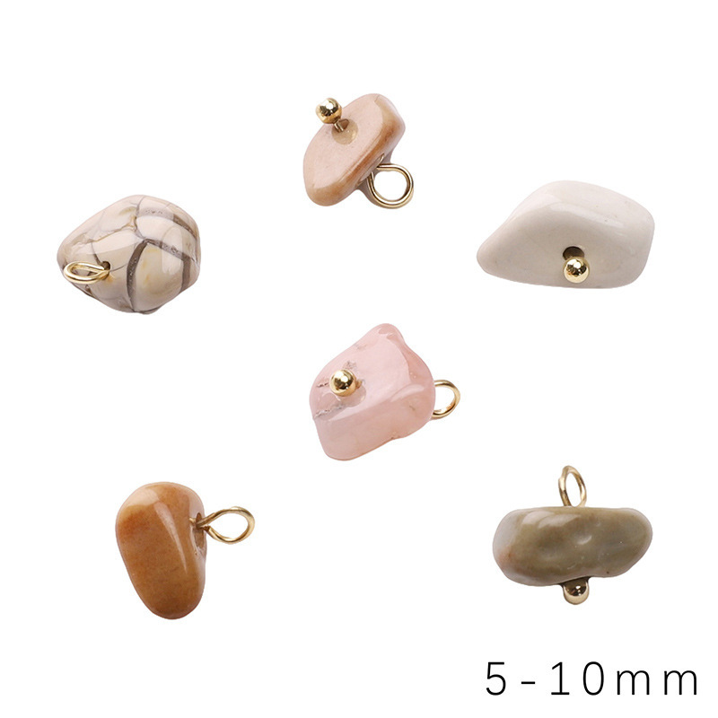 ミニ天然砂利小さなペンダントイヤリングルースビーズ diy ジュエリーアクセサリークリエイティブネックレスビーズペンダント素材|undefined