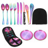 Street handheld tableware stainless steel, set for traveling