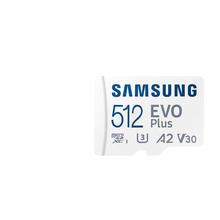 三星（SAMSUNG）512GB TF（MicroSD）存储卡EVO Plus U3 V30 A2读