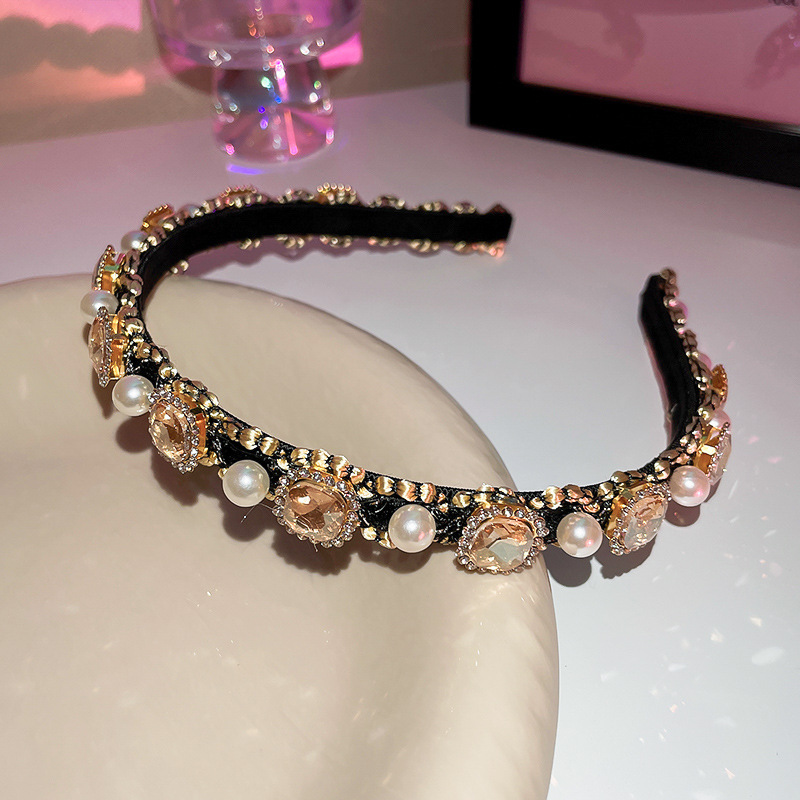 Tela fresca a rayas simple diadema Corea del Sur todo partido dulce lindo diadema Red roja alta Cráneo superior del pelo presionando accesorios para el cabello