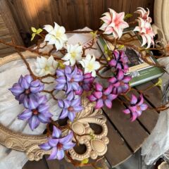 造花、ハイエンド、リアルな感触、木製マグノリアの花、家の装飾の装飾品、結婚式のシーンのレイアウト、造花