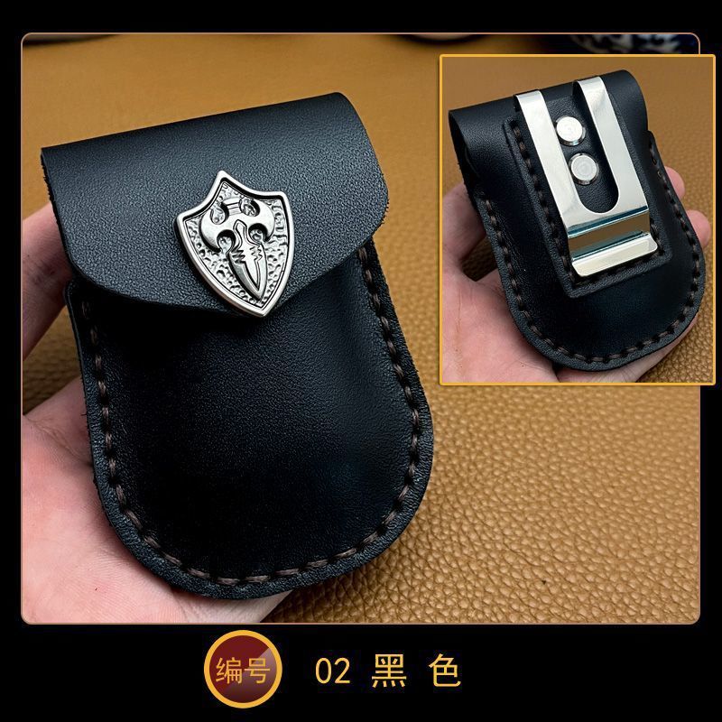钢夹版多功能皮套疯马皮头层牛皮汽车钥匙包折叠眼镜打火机包|undefined