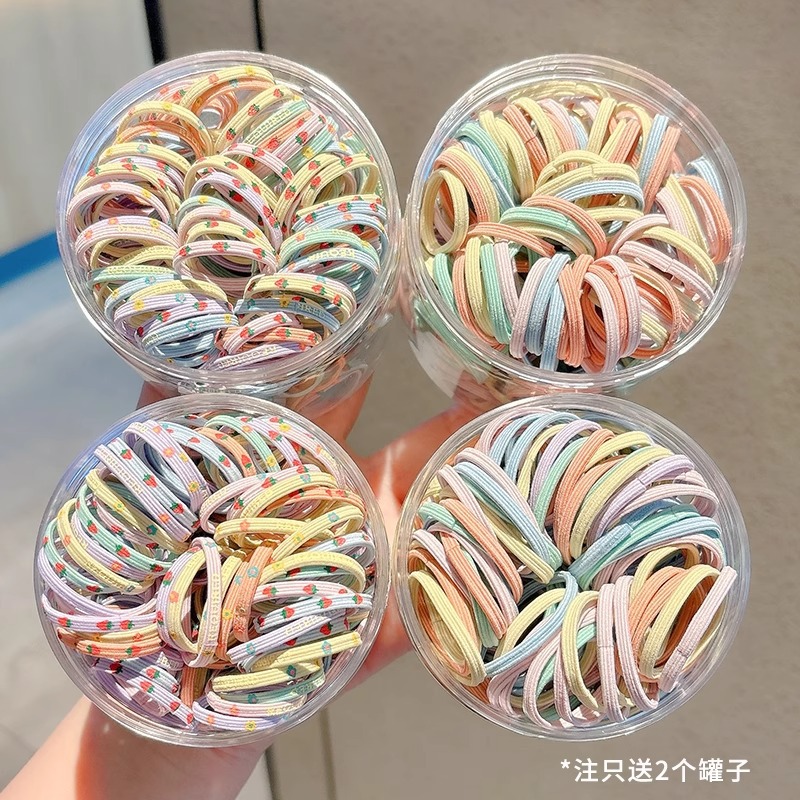 Ligas Elásticas para el Cabello de Niñas, Banda de Goma, Alta Elasticidad, para Coletas
