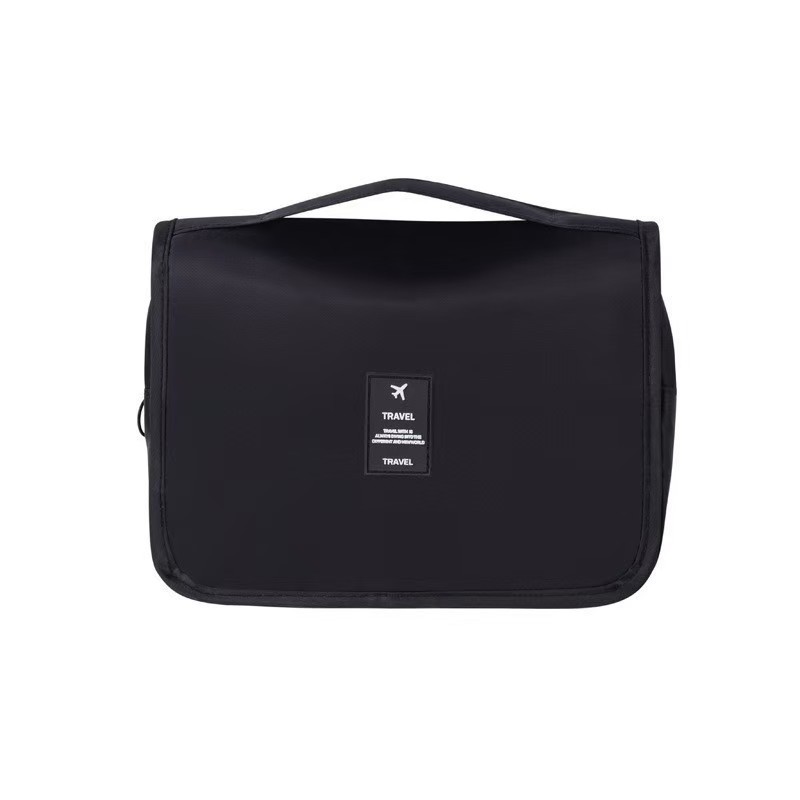 Bolsa de maquillaje de celebridad en línea Twill portátil coreano simple bolsas de lavado de corazón de niña de gran capacidad bolsas de maquillaje de hombre gancho bolsa