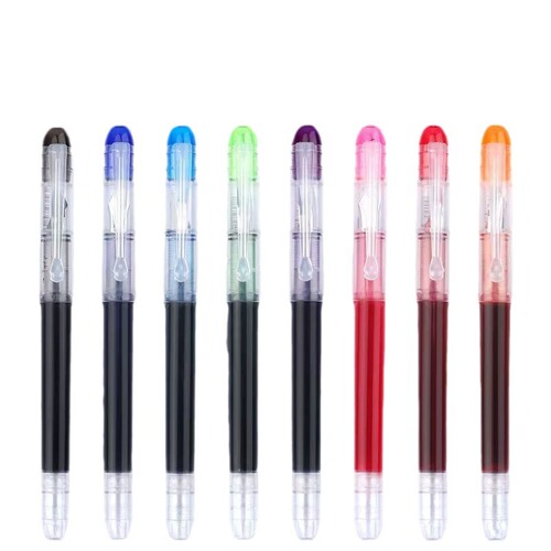 White Steel Pen EF Tip 0.38mm Student Colorful Large Capacity Calligraphy Notebook Pen Disposable Ink Refillable Fine Pen