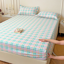 跨境外贸芦荟棉床笠枕套单品三件套尺寸可定亚马逊速卖通Temu希音