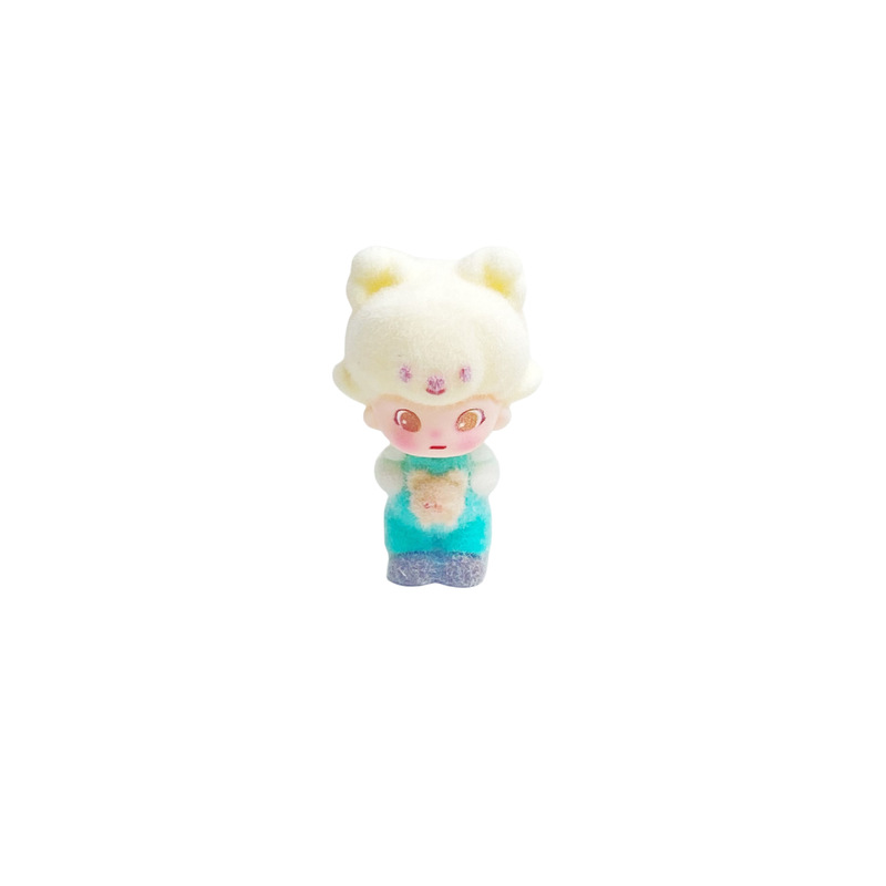 植毛かわいいディモ樹脂小さなかわいい漫画の装飾品変更された赤ちゃんフィギュアブラインドボックスかわいいギフト装飾品 diy|undefined