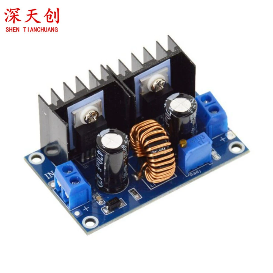 XL4016E1 DC-DC понижающий модуль высокой мощности постоянного тока регуляторная пластина 8A с стабилизированным понижательным модулем