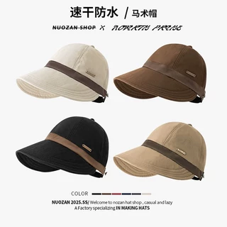 渔夫帽子女2025新款休闲马术帽速干帽防晒帽子女春夏季遮阳鸭舌帽