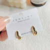 Retro minimalistic earrings, simple and elegant design, European style, wholesale