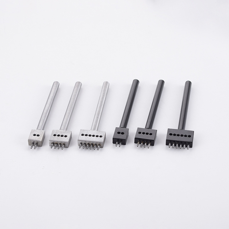 革製品 DIY 白/黒列穴パンチ、間隔丸穴パンチ、多孔質ストレートノズル列、丸列菱形切断|undefined