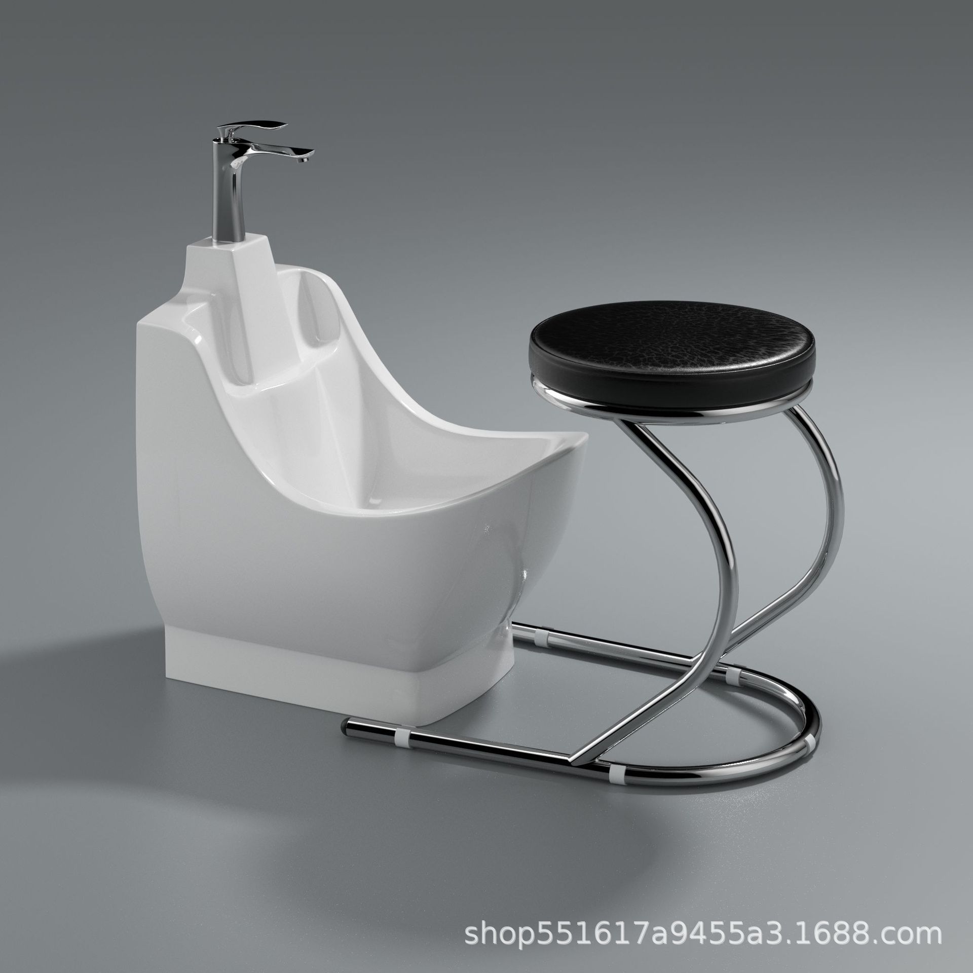 New Floor-Standing Footbath Integrated High-Temperature Ceramic Household Balcony Washbasin Outdoor Convenient and Easy-To-Clean Ceramic Basin