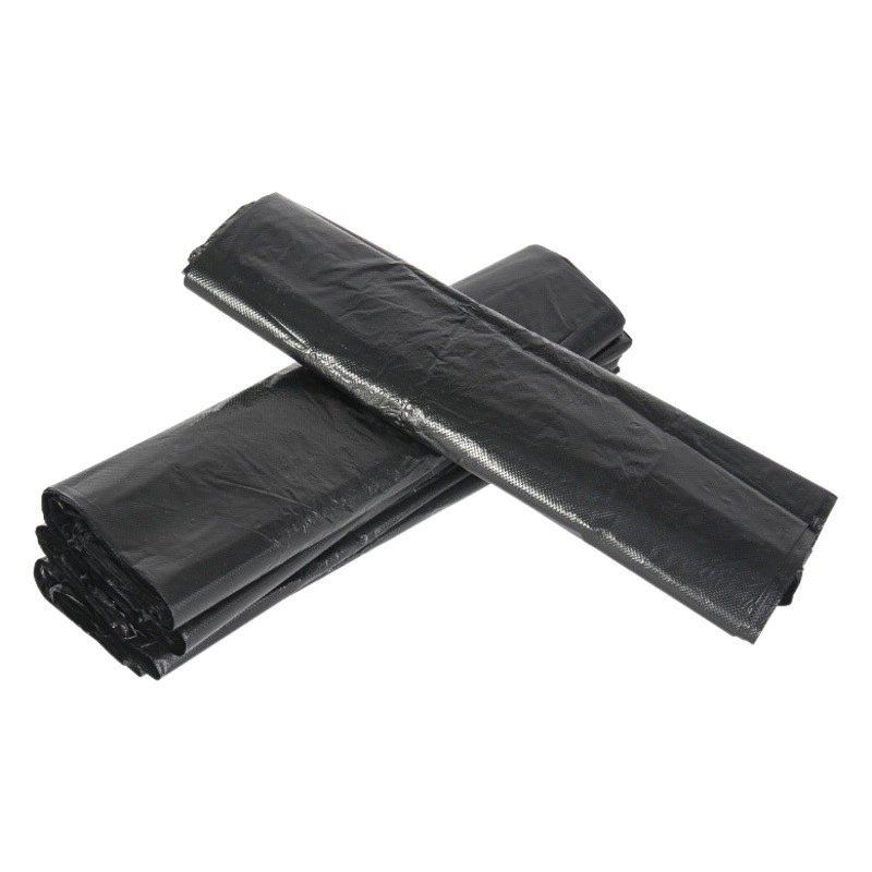 Оптовая продажа, утолщенные одноразовые пластиковые пакеты, сумки, пластиковые пакеты, мешки для мусора, бытовой черный большой жилет, стиль, новые материалы
