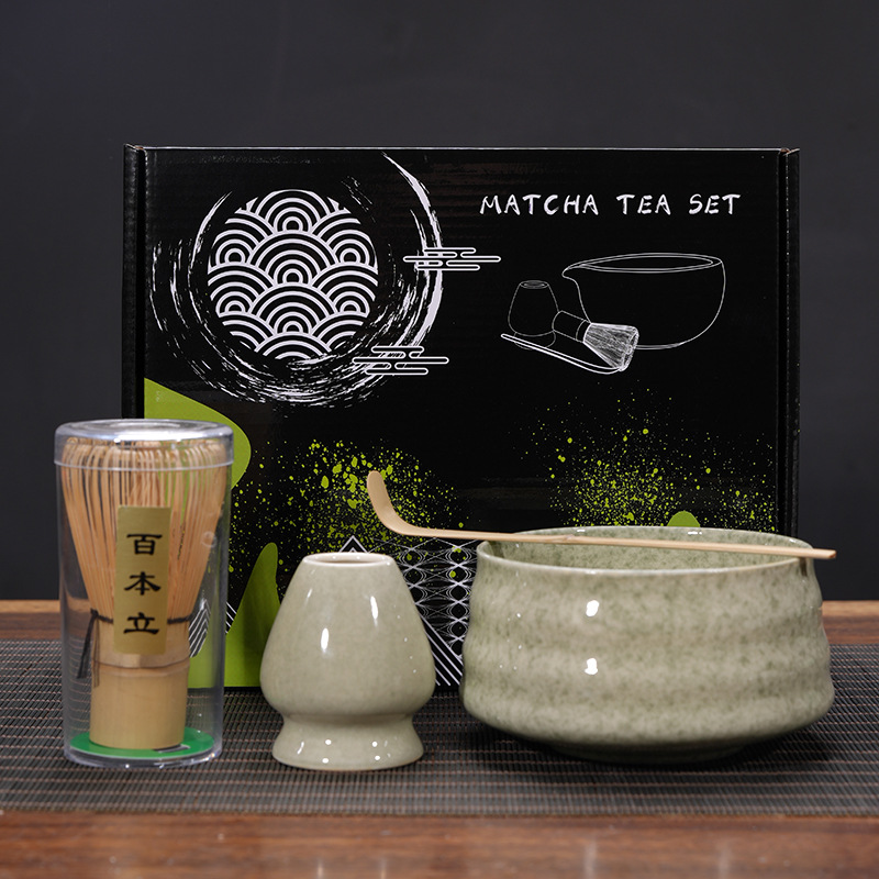 Matcha tazón té taza Matcha cepillo cien Benli taza de té Té juego de té Dinastía Song juego de té Matcha herramienta traje caja de regalo japonés