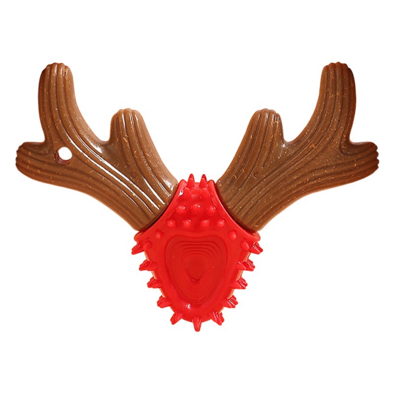 Transfronterizo nuevo juguete para mascotas perro mordedor palo simulación hueso resistente al desgaste resistente a la mordedura aserrín TPR perro juguete