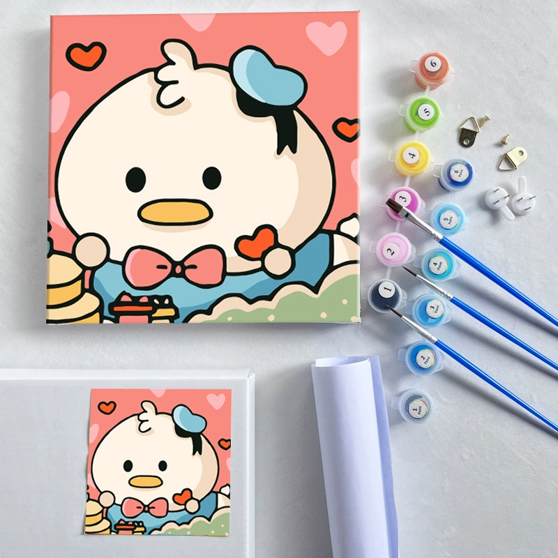 Цифровая масляная живопись 20*20 Детский мультфильм DIY handmade-painted декоративная картина последующего поколения дистрибьютор 제조업체 específicos