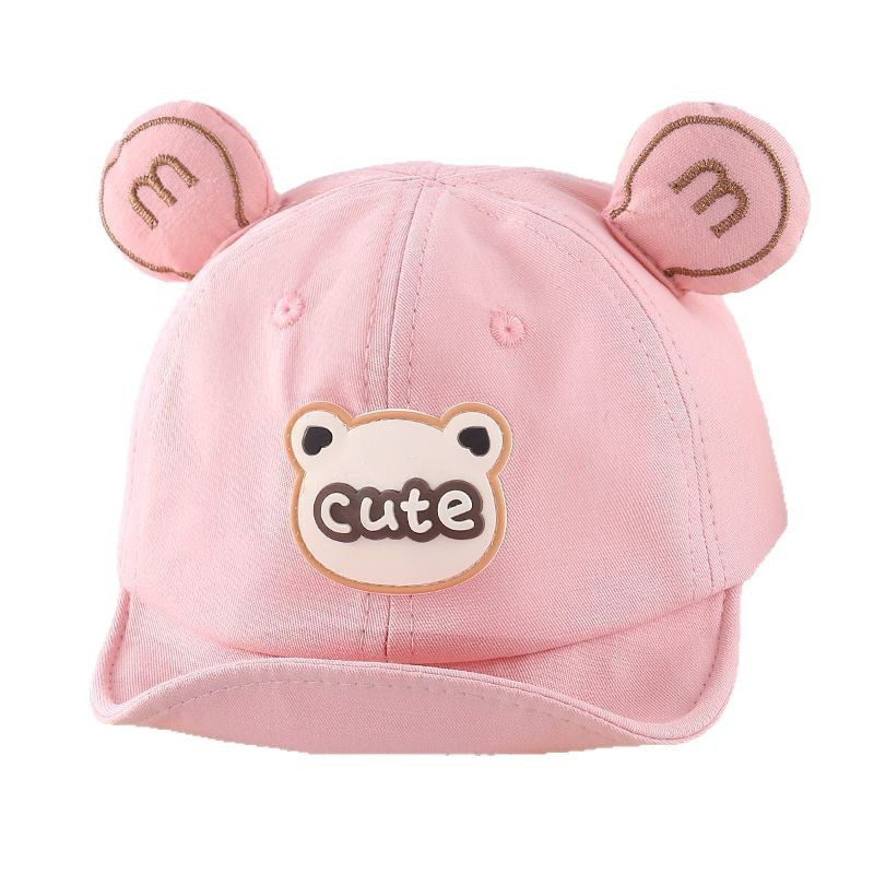 Sombreros para bebés primavera y otoño lindo sombrero para bebés gorra de pato para niñas gorra de béisbol delgada para niños bordes suaves