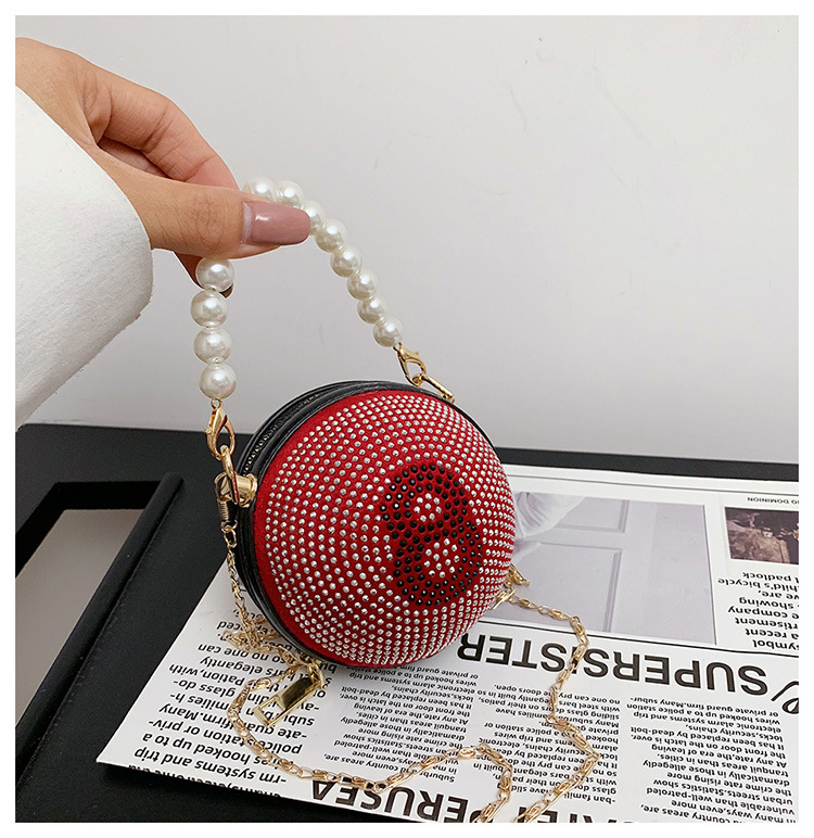 Fashion Cute Round Rhinestone Small Bag display picture 12