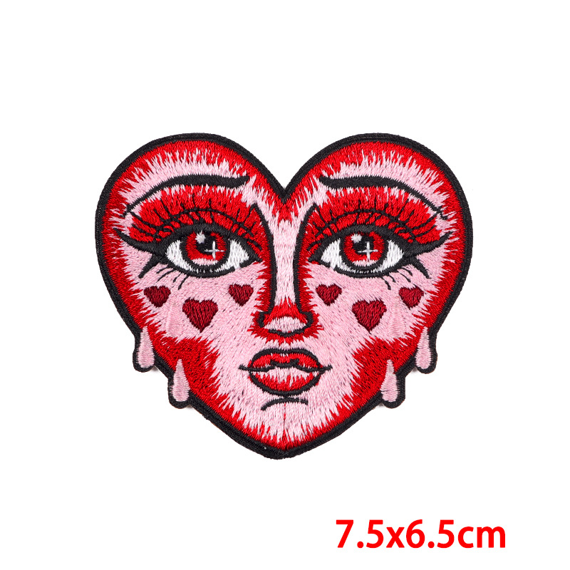 7g Weight Clothing Sticker Patches Classification 1 Piece Quantity Embroidery thread Material Dinosaur, Cat Pattern Cute, Punk Style 1 Piece Cute Punk Dinosaur Cat Embroidery Thread Clothing Sticker Patches 1