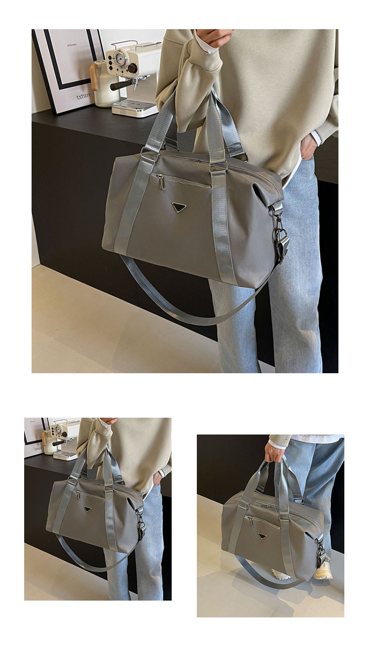 Nuova borsa da viaggio ispessita realizzata in tessuto Oxford, borsa a tracolla da viaggio casual di grande capacità, borsa differenziale sollevata a mano_voghion.com