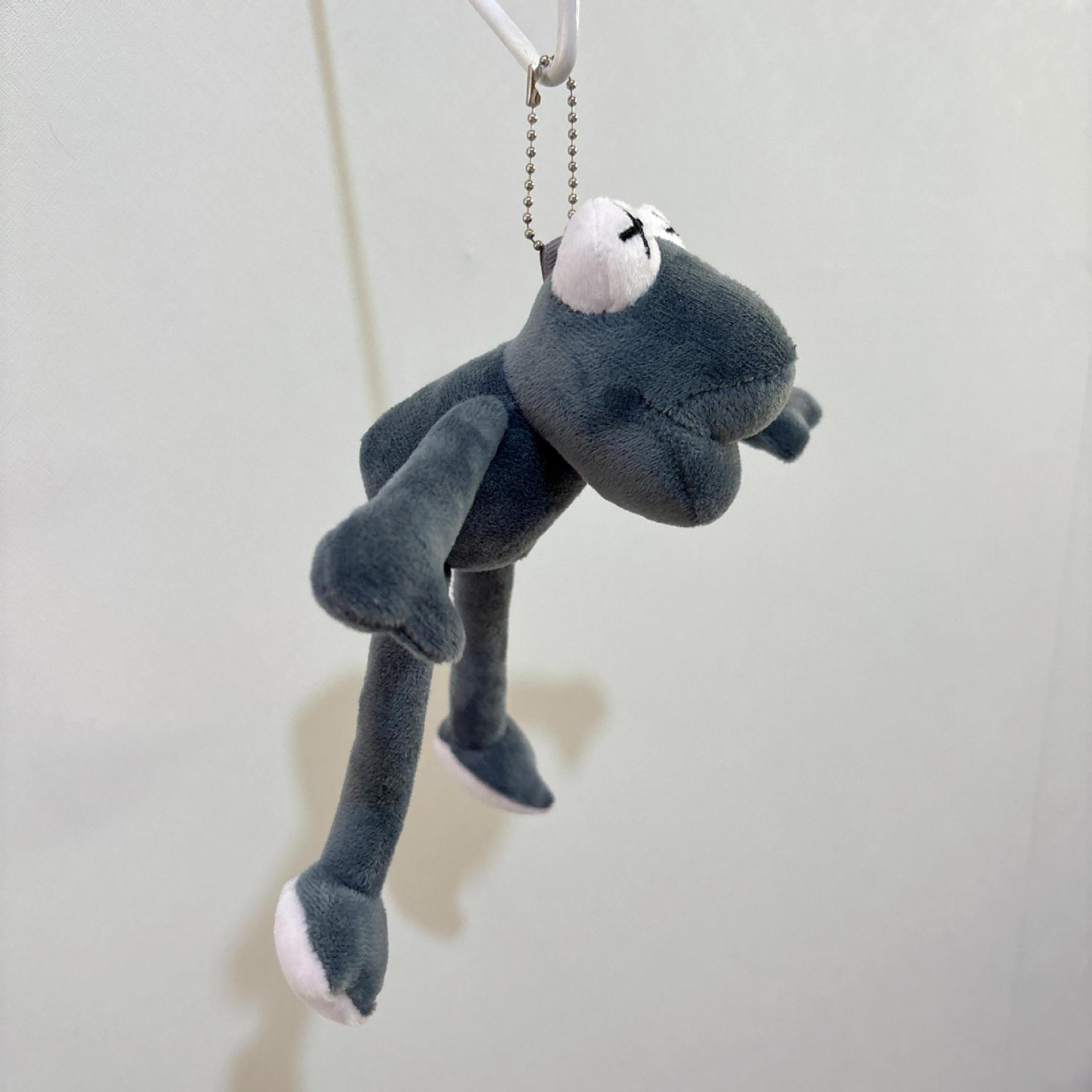 Cadena de cuentas de rana de patas largas grises