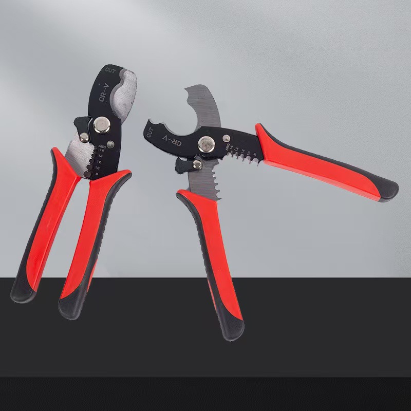 多功能电工剪刀电缆剥线钳拔线钳扒皮钳子电缆剪线钳电工工具