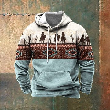 New Cross-Border Hot-Selling 3D Sweatshirt with Western Style Print, Men's Street Fashion Trendy Hoodie, One-Piece Dropshipping New Cross-Border Hot-Selling 3D Sweatshirt with Western Style Print, Men's Street Fashion Trendy Hoodie, One-Piece Dropshipping