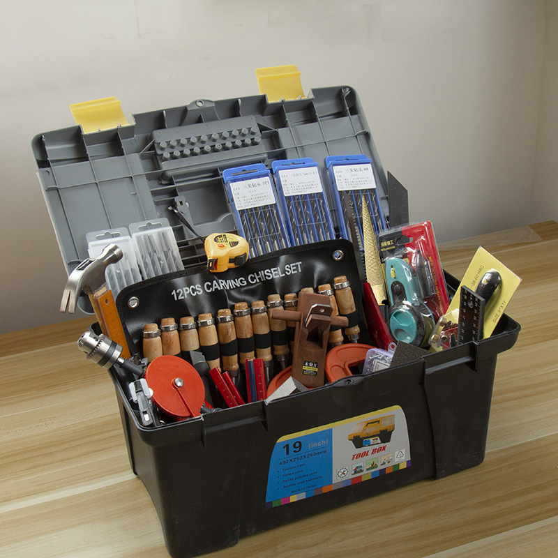 木工工具大全 木凿木刨手工锯木艺diy工具箱木匠手工工具组合套装