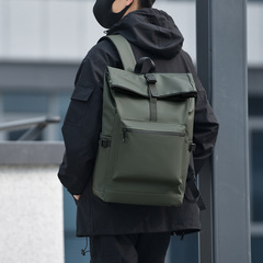 新しいメンズバックパック、ビジネスコンピュータバッグ、シンプルカジュアルスタイル学生スクールバッグ、防水トラベルバックパック、プリント