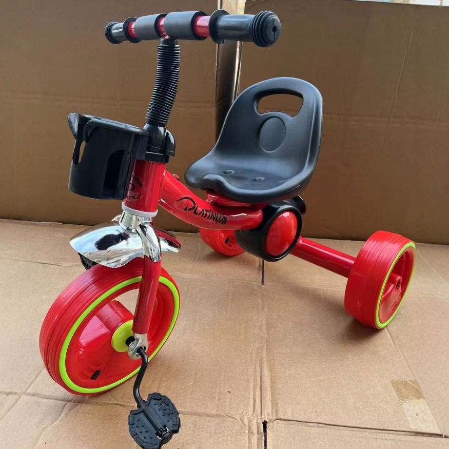 Fabricante nuevo comercio exterior exportación triciclo infantil flash bandas de ruedas música iluminación bicicleta carro bicicleta