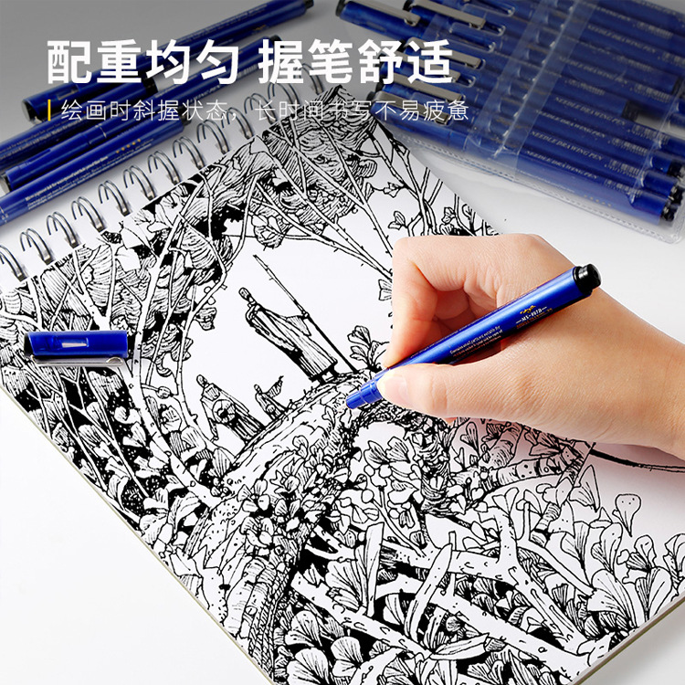 Xiupu negro aguja pluma traje pluma de dibujo a mano gancho pluma simple trazo especial pincel calco 807B