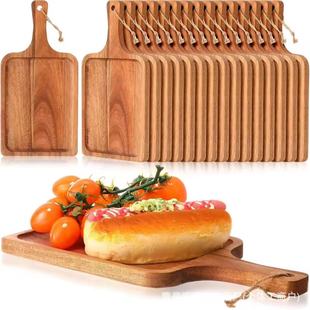 Acacia Wood Cheese Pizza Board Home with Handle Breakfast Bread Plate Party Party Cheese Cheese Board