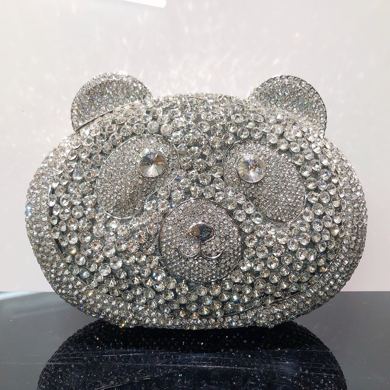 * Bears Diamond Clutch Bolsa de mano de piedra preciosa vestido de fiesta europeo y americano