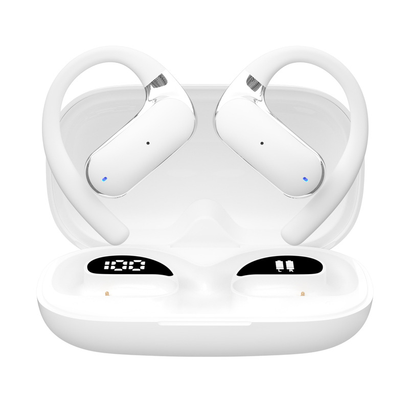 2025年新作 Bluetoothヘッドセット、長いバッテリー寿命、長時間装着しても痛くない、耳掛け型スポーツノイズリダクションワイヤレスAI翻訳ヘッドセット|undefined