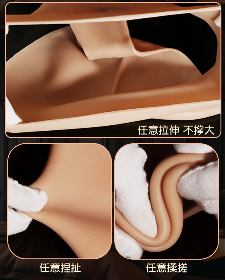 Wearable Dildo Pull-Up Pants Set for Adults, Liquid Silicone, Pull-Up Style — detail image 8