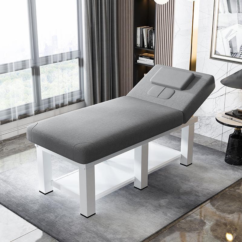 Fábrica directa cama de belleza salón de belleza masaje fisioterapia hogar plegable bordado terapia de fuego con agujeros moxibustión image 16