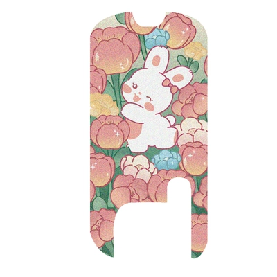 Emma Sugar Bean B Foot: Electric vehicle foot mat - flower-rabbit