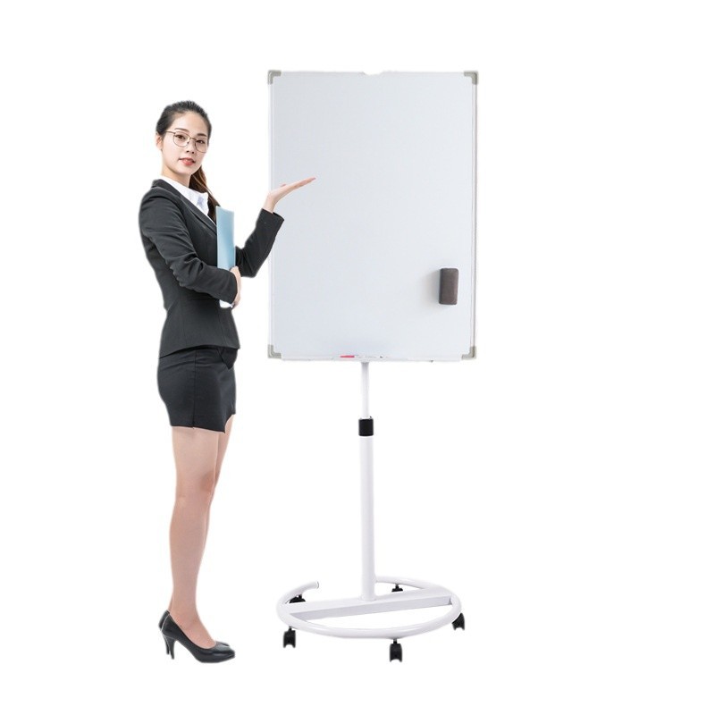 Pizarra blanca móvil borrable soporte magnético con ruedas para oficina y conferencias