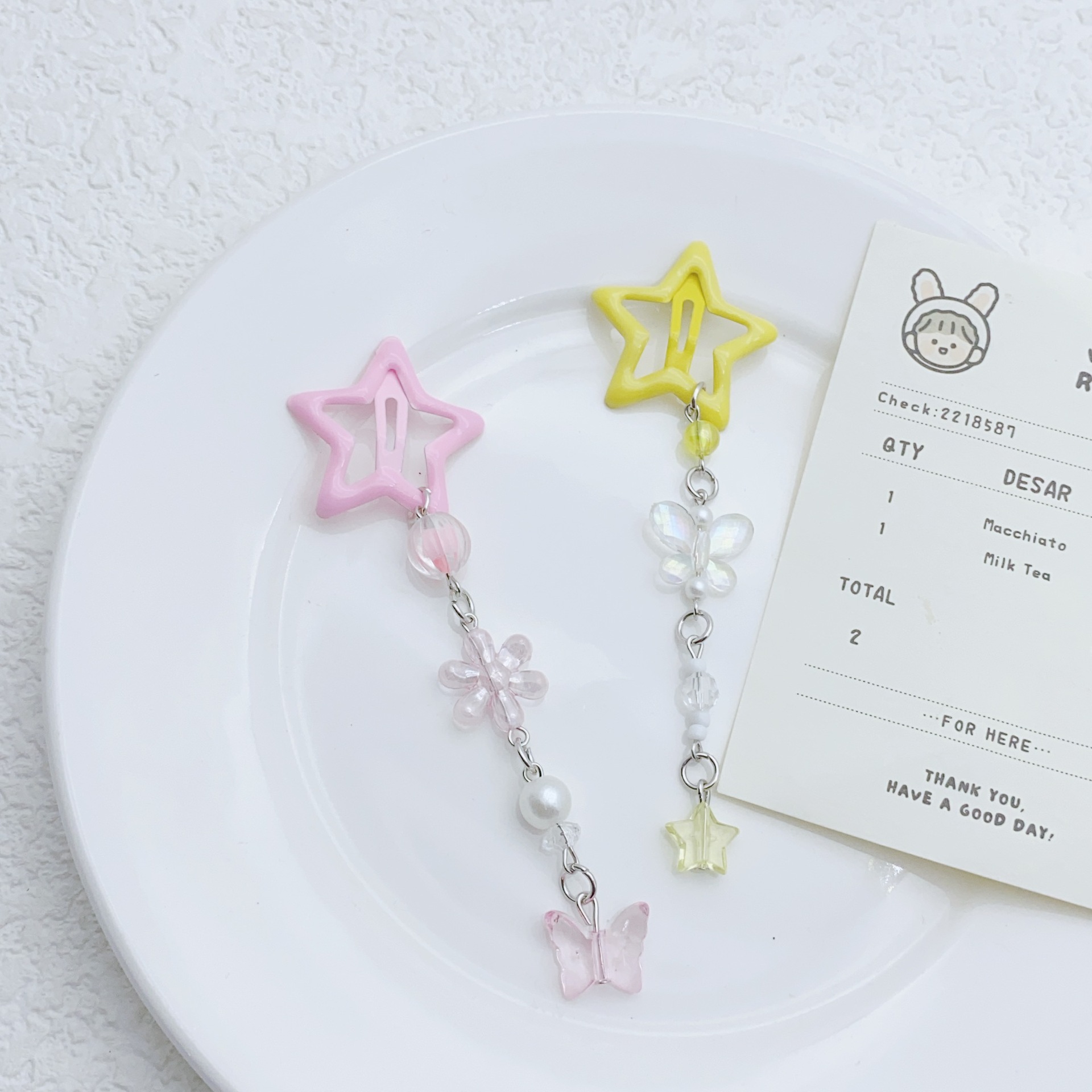 8g Weight Charm Hair Clips Hair Accessories Type 1 Piece Quantity Holiday, Street Occasion Alloy Material Pentagram Pattern All Seasons Season Women's Gender IG Style, Cute, Sweet Style IG Style Cute Sweet Women's Pentagram Alloy Charm Hair Clips 7