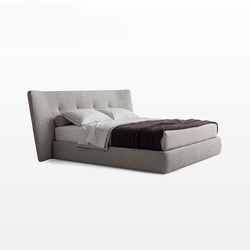 Domino Latex Fabric Bed - Minimalist Designer, Light Luxury, Popular, Simple, Suitable for Small and Large Homes, Master Bedroom, Wide Bed