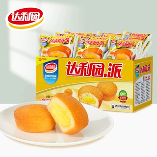 【达利园注心蛋黄派2.5kg】早餐面包夹心糕点休闲小吃零食整箱批