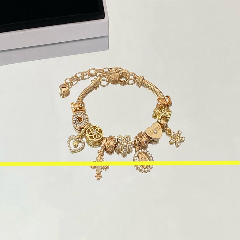 Pandora Full Diamond Crystal Adjustable Bracelet Wholesale for Women, Cross-Border Best-Selling Fashionable Versatile Exquisite Personalized Bangle