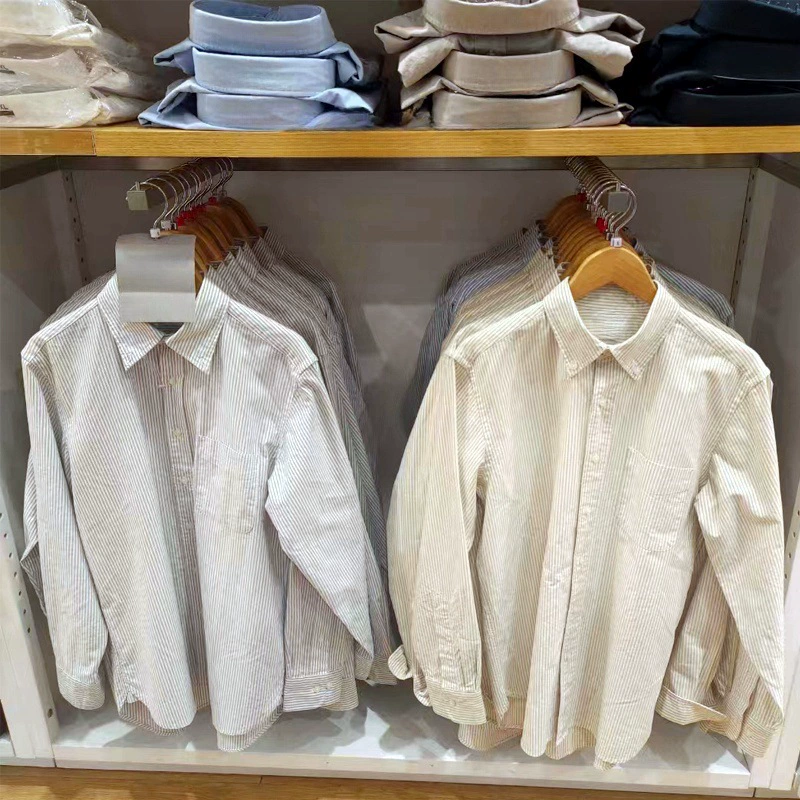 Shan Single и осенняя мужская Oxford текстильная рубашка с длинным рукавом деловой повседневный стиль E452298 470294 467442